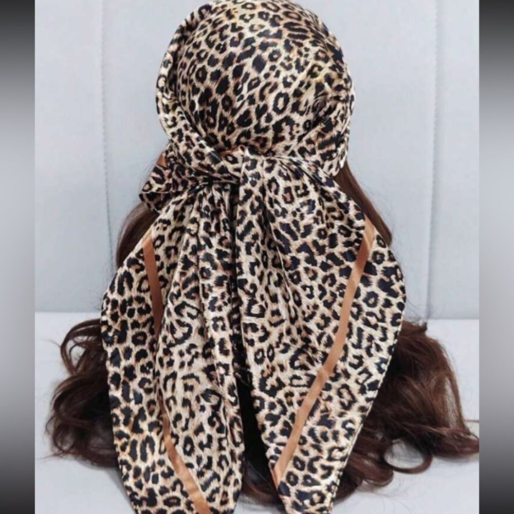3for$20 1pc Women's Fashion Flower Printed  Twill Scarf Headscarf